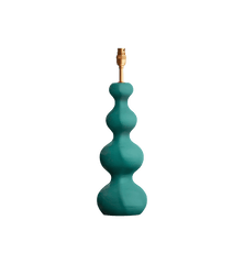 Pooky Turquoise Bubble Wood Table Lamp