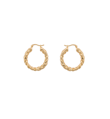 Lasso Hoop Earrings Goldplated