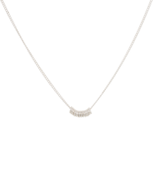 Multi Ring Necklace Silver