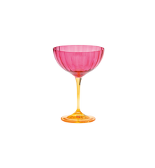 Jazzy Pink Champagne Glass